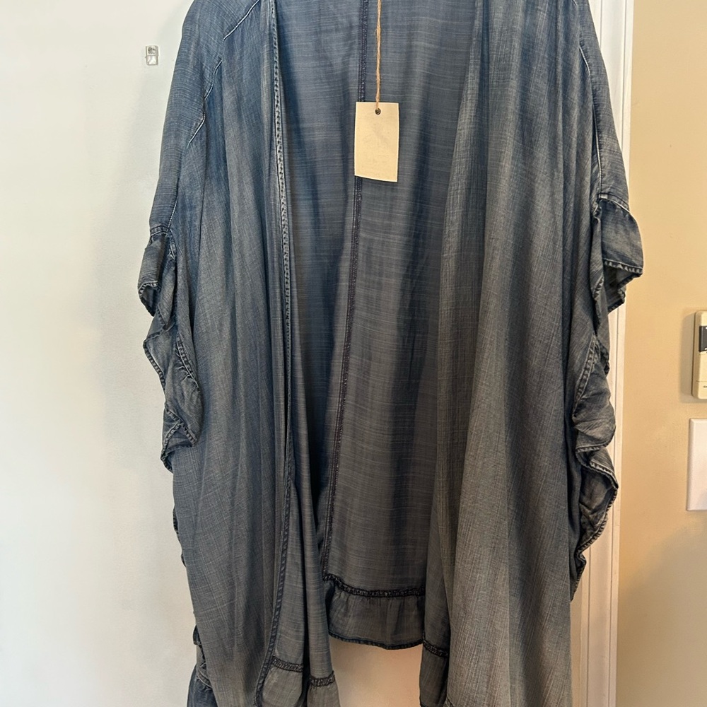 Easel Denim Blue Kimono
